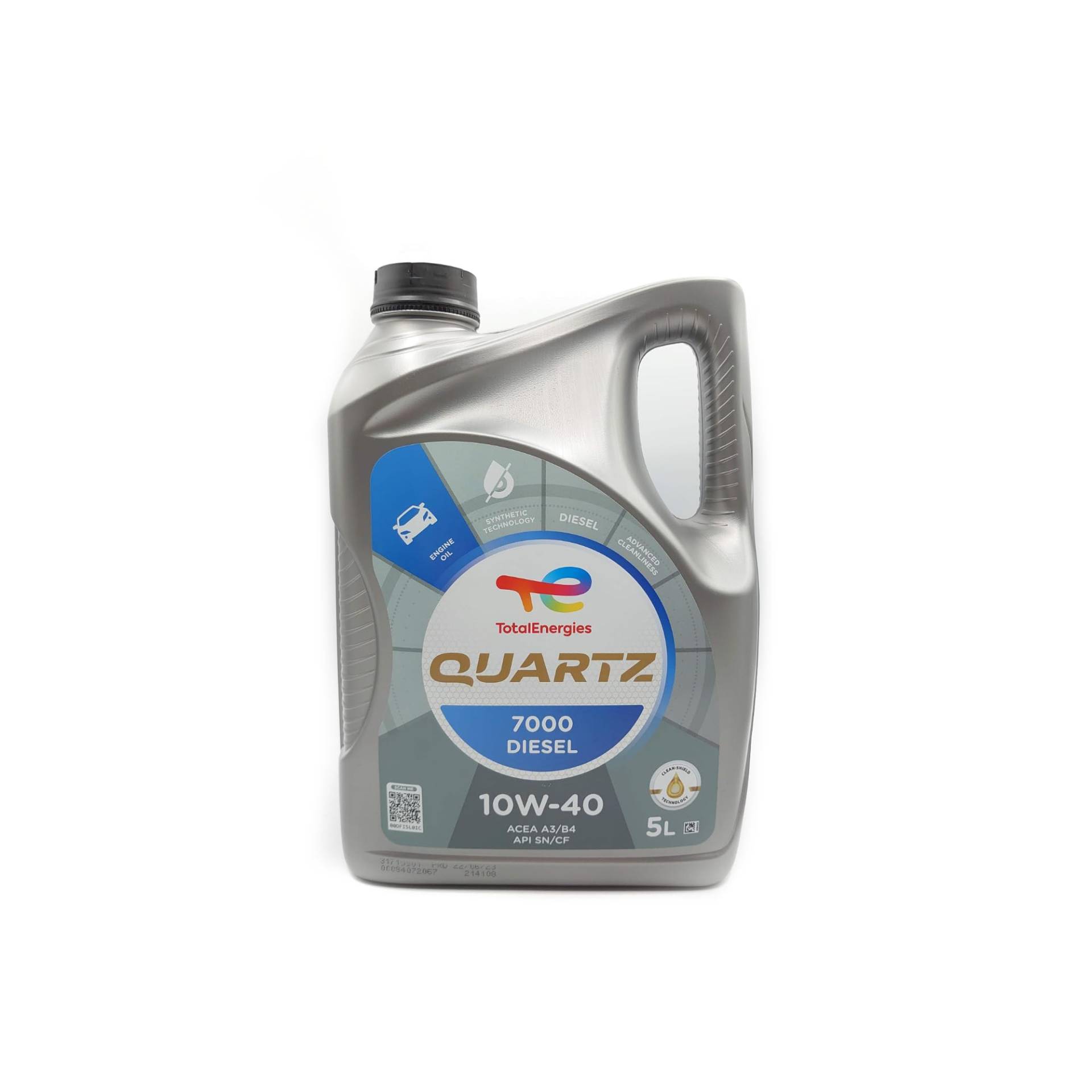 Total Quartz 7000 Diesel 10 W-40 Motorenöl, 5 Liter von Total