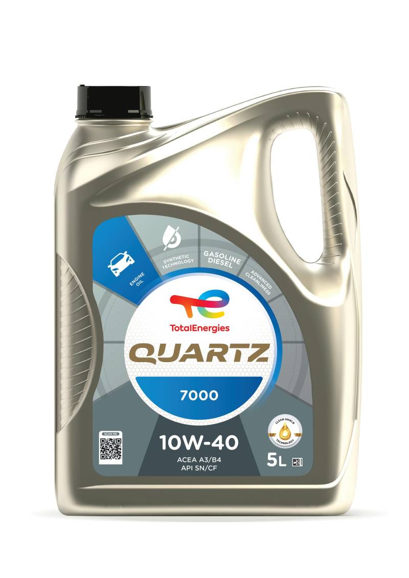 Total Alyva Quartz 7000 10W/40 Varikliams 5L von TotalEnergies