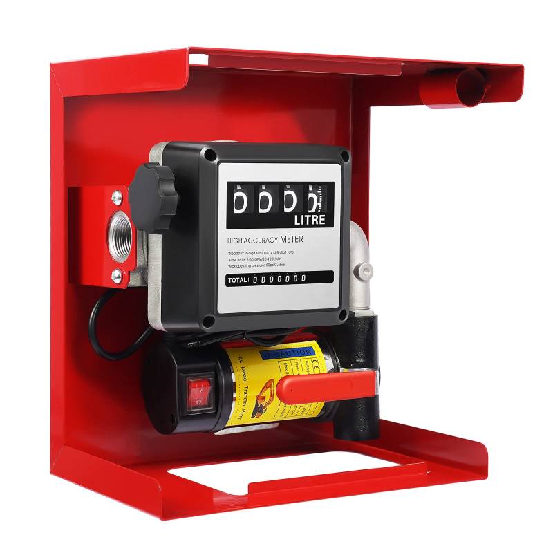 TouSuaRSi 200W Dieselpumpe Ölabsaugpumpe 230V Elektrische Dieselpumpe Selbstansaugend 50L/min Ölpumpe Automatische Zapfpistole Ölpumpe mit Dieselfilter und Griff Hof Tankstelle Tankanlage von TouSuaRSi