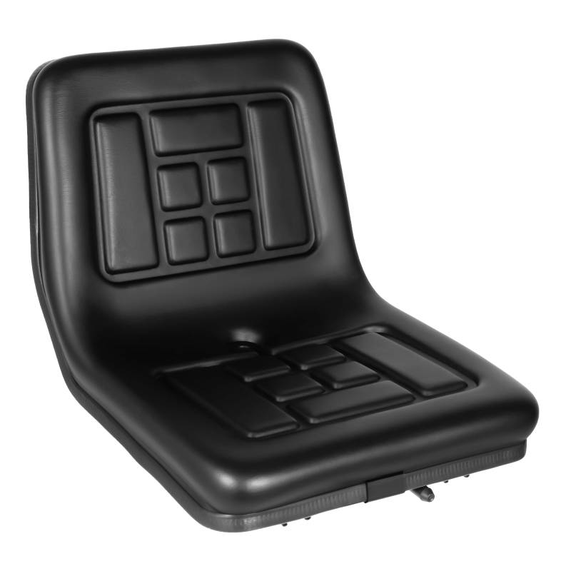TouSuaRSi Universalmodell Traktorsitz Schleppersitz Sitz mit Rückenlehne Einstellbar Staplersitz Wasserdicht aus Stahl und PVC Schleppersitz für Traktoren, Rasenmäher, Gabelstapler, Bagger von TouSuaRSi