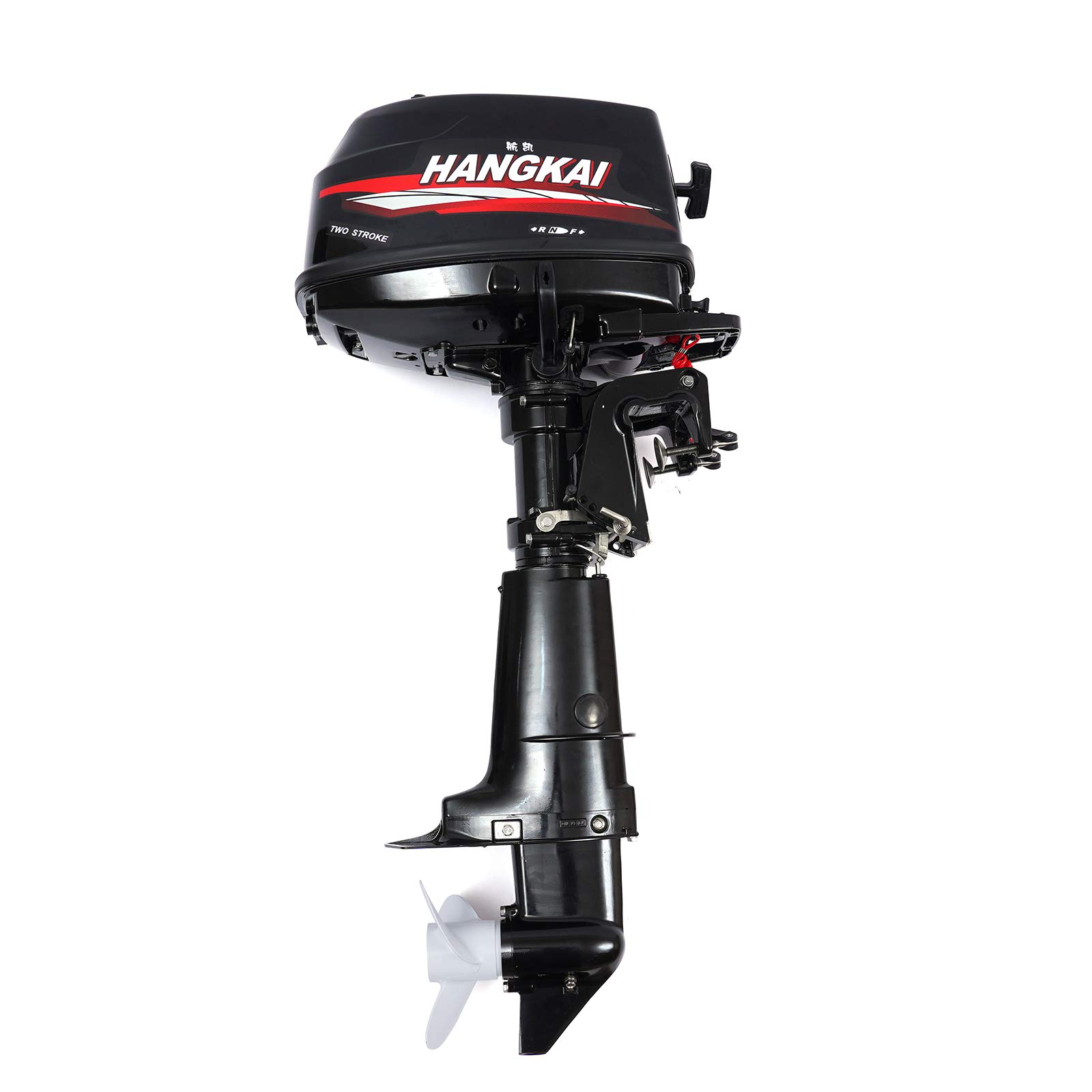 Außenborder Motorboot 2-Takt Aussenborder, Benzin Bootsmotor Set für Schlauchboot, Outboard Wasserkühl Motor Wasserkühlung System, Kurzschaft (6 PS) von TouTToNG