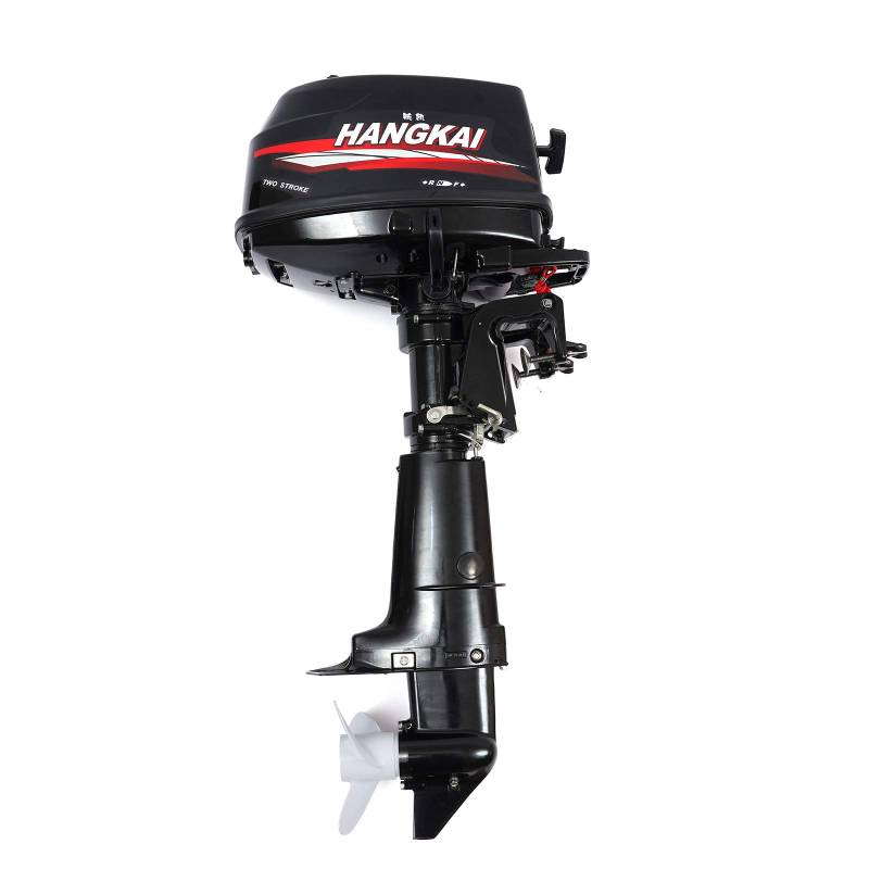 Außenborder Motorboot 2-Takt Aussenborder, Benzin Bootsmotor Set für Schlauchboot, Outboard Wasserkühl Motor Wasserkühlung System, Kurzschaft (6 PS) von TouTToNG