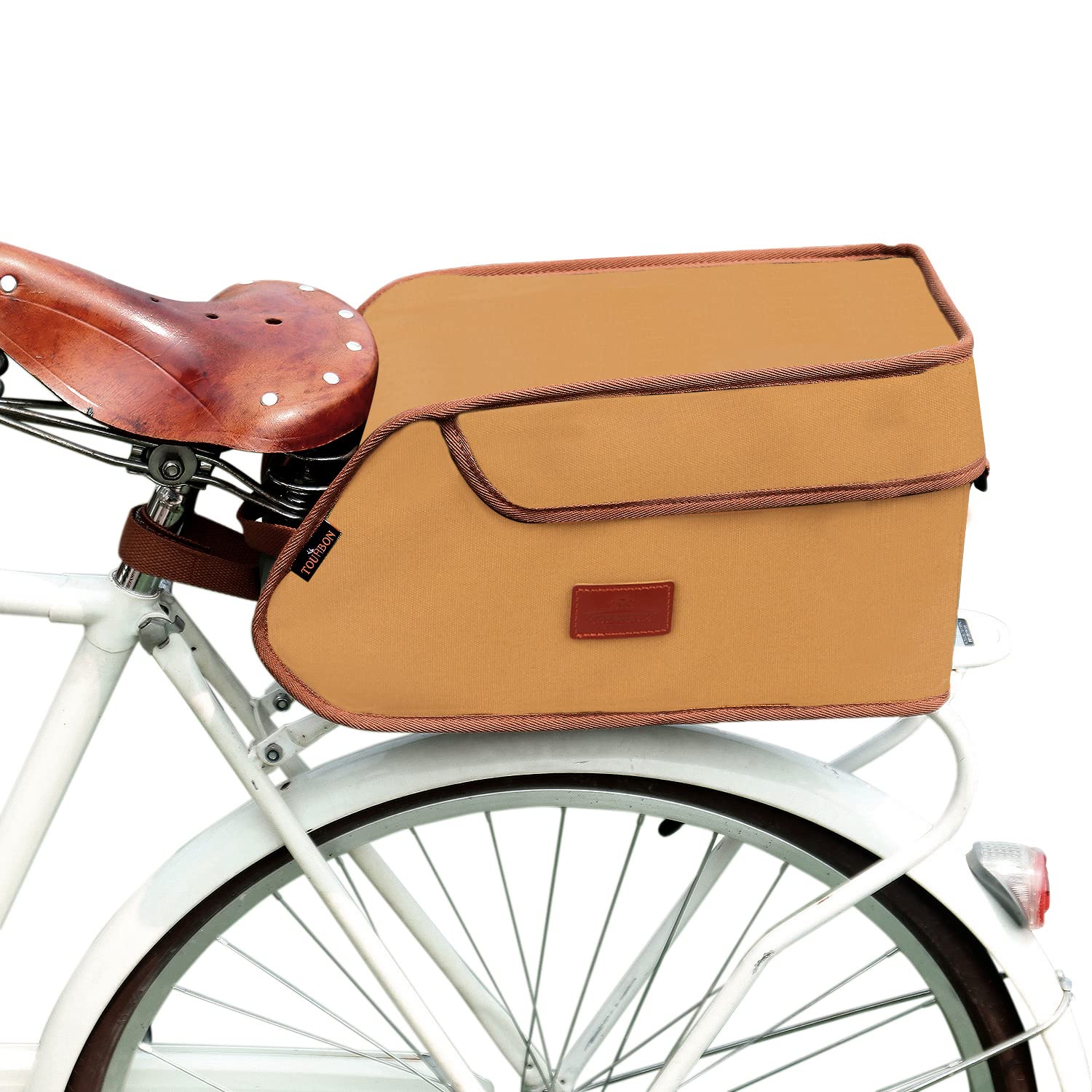 Tourbn wasserdichte Fahrradtasche aus Segeltuch, isoliert, Kühltasche zum Mitnehmen, Lebensmittellieferung, Khaki von Tourbn