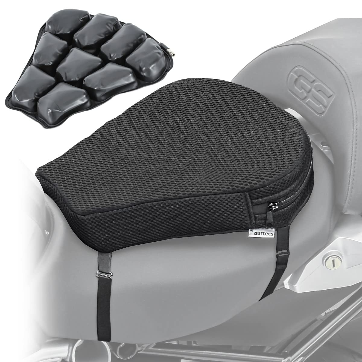 Motorrad Mesh Komfort Sitzbank Kissen Tourtecs Air M LA1 von Tourtecs