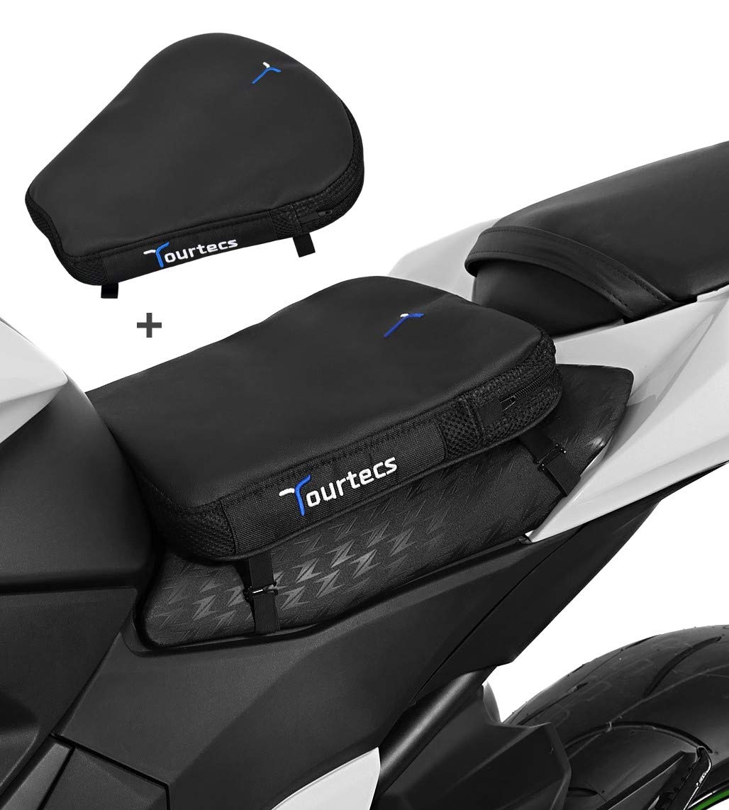 Set Motorrad Sitzkissen Komfort Air Deluxe M + Sitzkissen Tourtecs Air S SG3 von Tourtecs