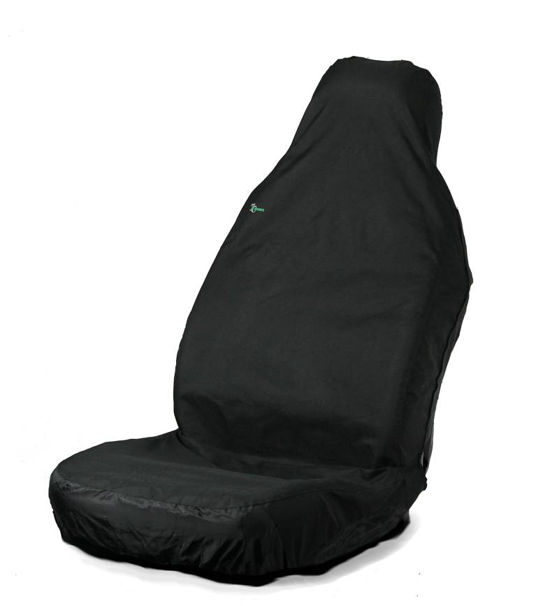 Town and Country 3D Stretch-Vordersitzbezug, Schwarz von Town & Country Vehicle Seat Covers