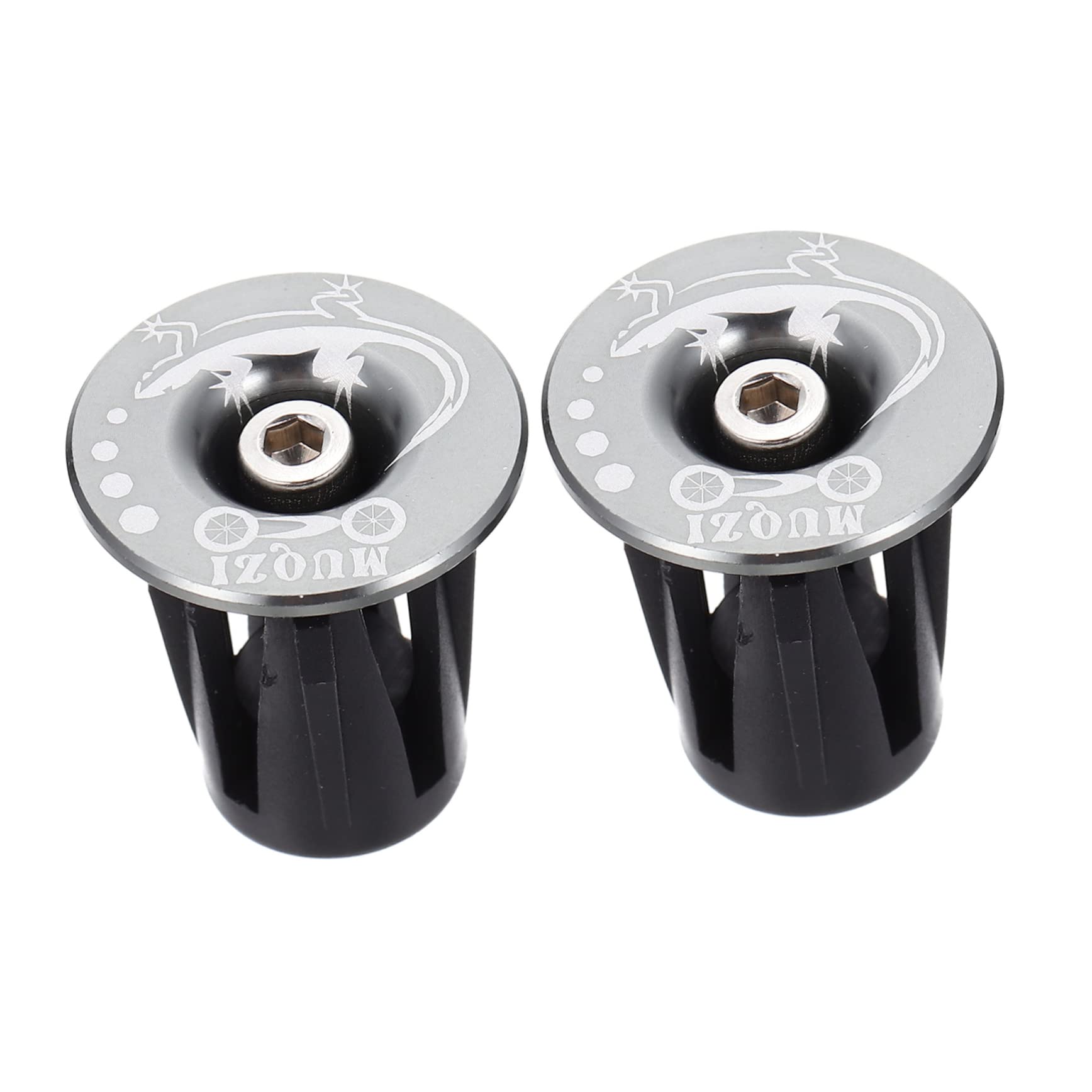 Toyvian 1 Paar Fahrradlenker Endet Stecker Stangenendkappen Stangenende Lenkerendkappe Universal- Stangenendstopfen Lenkerendstopfen Montieren Ergonomisch Zubehör Silver Aluminiumlegierung von Toyvian