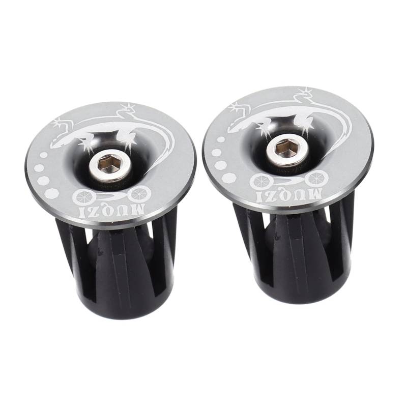Toyvian 1 Paar Fahrradlenker Endet Stecker Stangenendkappen Stangenende Lenkerendkappe Universal- Stangenendstopfen Lenkerendstopfen Montieren Ergonomisch Zubehör Silver Aluminiumlegierung von Toyvian