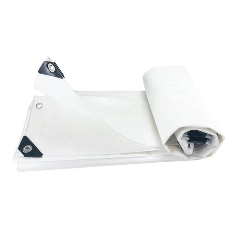 Toyvian 1 Stück wasserdichte Plane Vinyl Tarkps Hochleistungs -wasserdicht Stoff im Freien Outdoor-Schutztuch Maschine Bildschirm Schutzhülle für Auto Sonnentuch PE-Plane Weiß von Toyvian