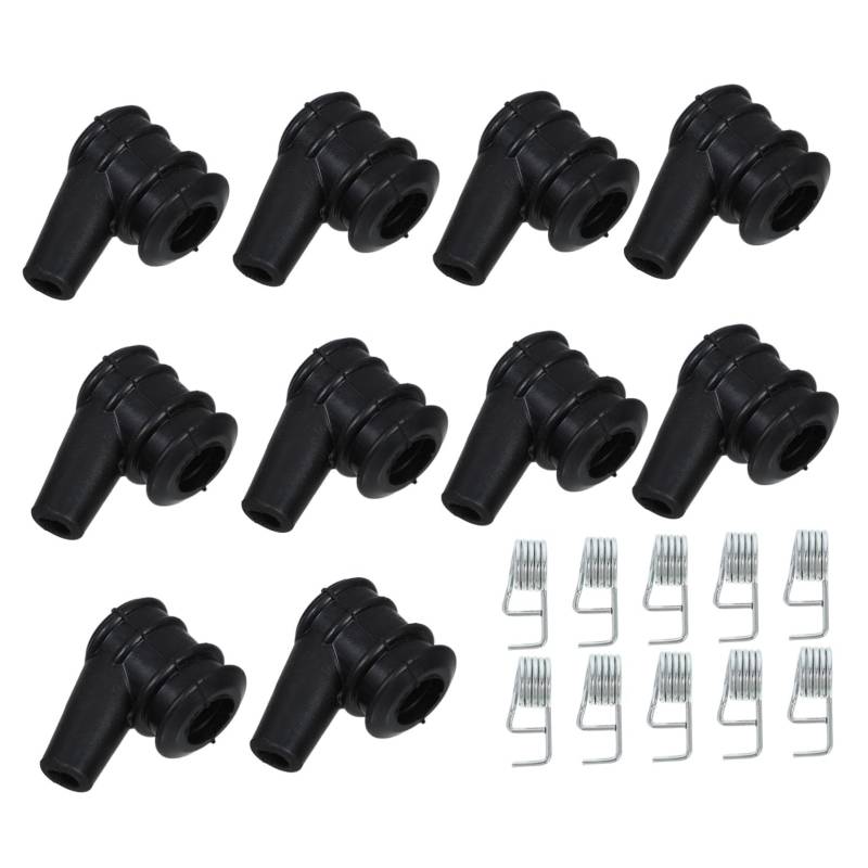Toyvian 10 Stücke Zündung Zündkerzen Zündkerze Terminal Enden Gummi Schwarz von Toyvian