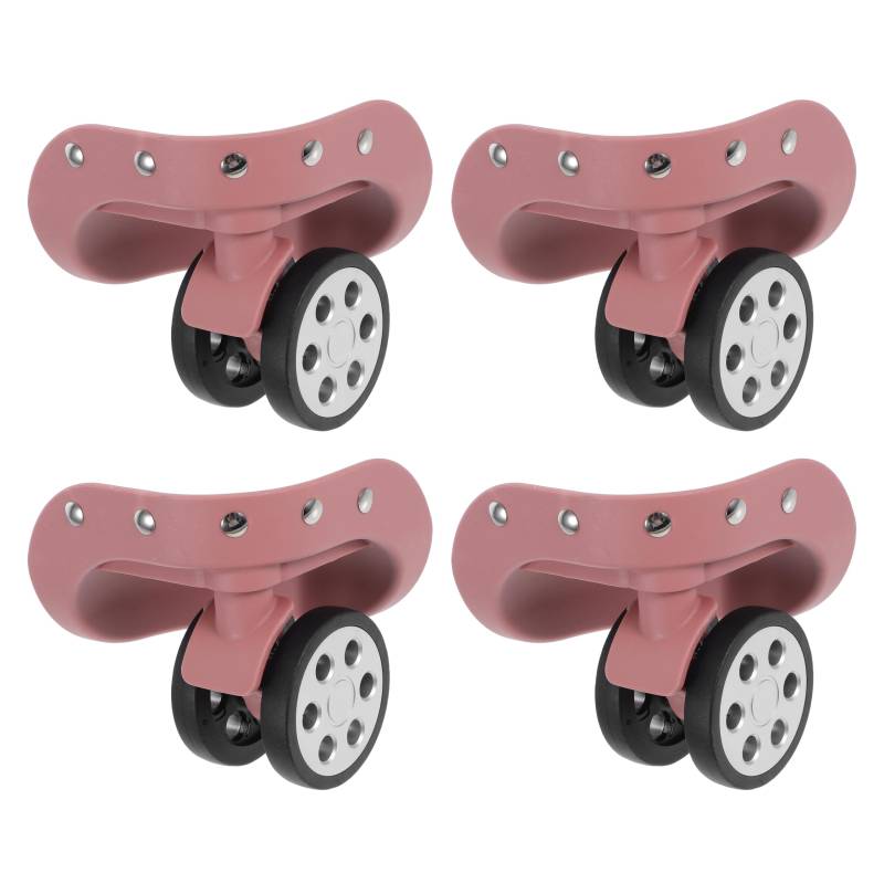 Toyvian 2 Paar Radzubehör Lenkrollen Ersatz Gepäckrollen Gepäckrad Ersatzteil Lenkrolle Gepäckräder Koffertrolley Radersatz Roségold Abs Material von Toyvian
