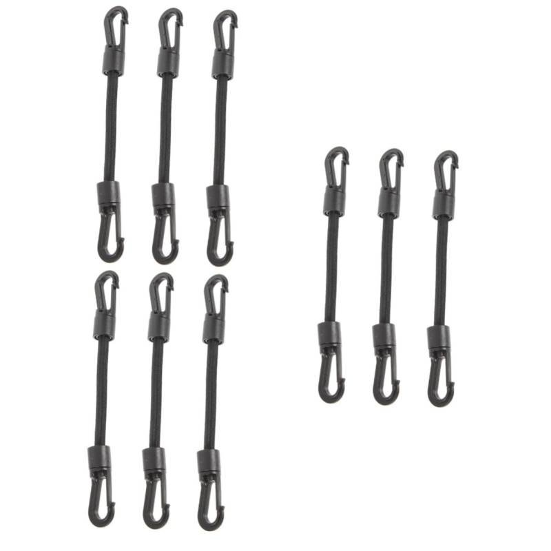 Toyvian 3 Sätze Elastische Schnurhakengurte Elastischer Spanngurt Mehrere Hängeschnallen Für Den Außenbereich Für Dickes Tragbares Hakenseil Kletterenden Verstellbarer 3 Stück * 3 von Toyvian