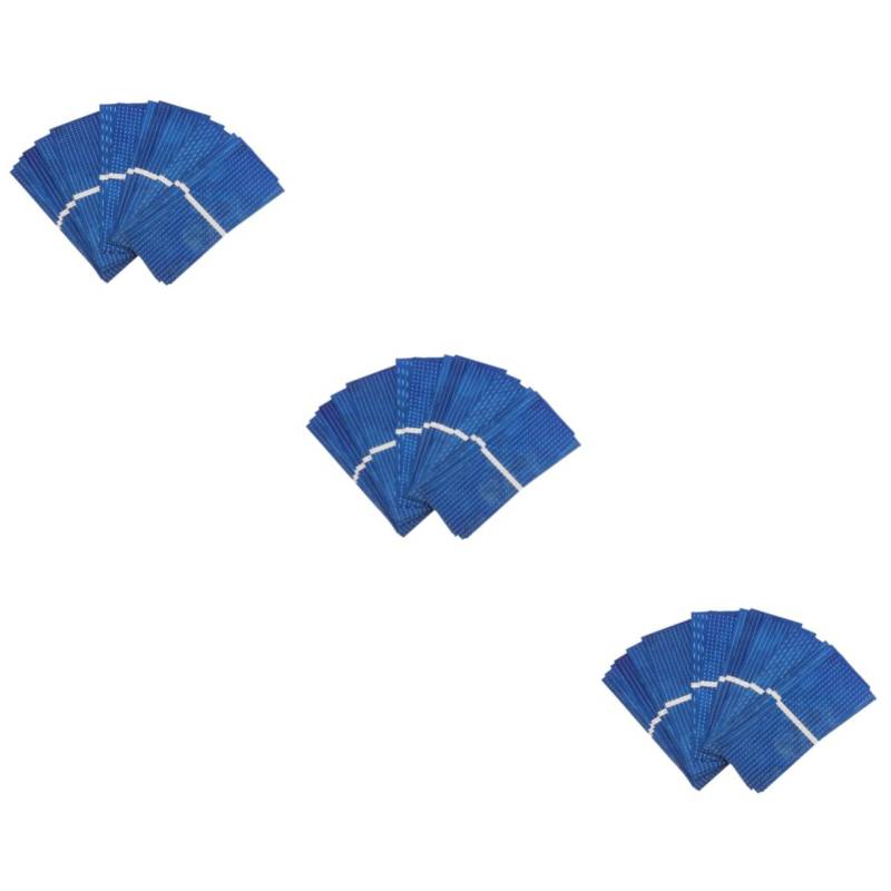 Toyvian 3 Sätze Solarzelle Flexibles Solar Solar- Mini Sonnenkollektor Batterieladegerät Für Solarpanel Ersatz-solarpanel Camping Solar Panel Polykristallin Blau 100 Stück * 3 von Toyvian