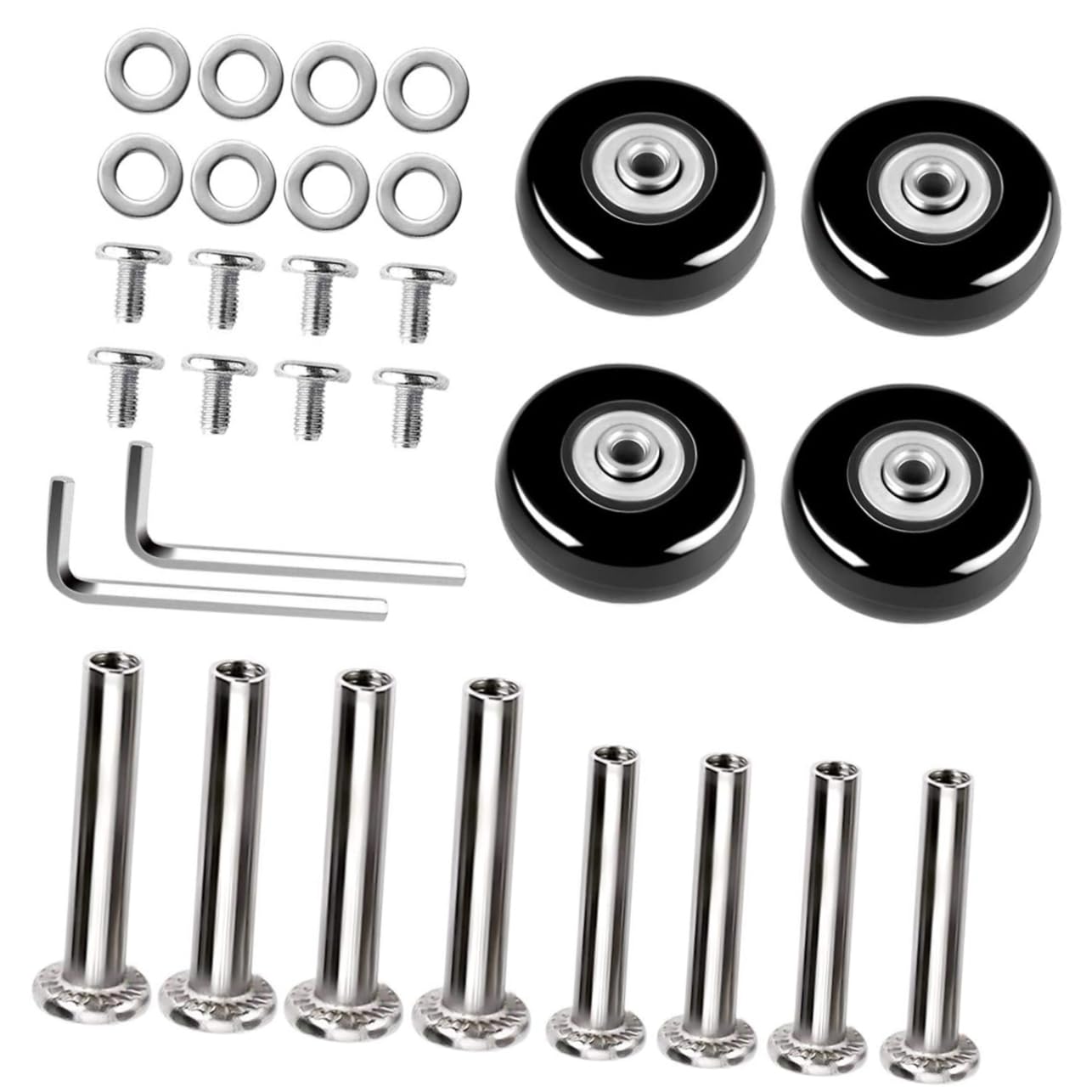 Toyvian 30 Stück Zubehör Für Gepäckräder Kofferzubehör Radlager Gepäck Lenkrad Austausch Kofferräder Austauschen Gepäckreparaturset Ersatzräder Für Koffer Trolley Rückseite Gummi Schwarz Toyvian 30 Stück Zubehör Für Gepäckräder Kofferzubehör Radlager Gepäck Lenkrad Austausch Kofferräder Austauschen Gepäckreparaturset Ersatzräder Für Koffer Trolley Rückseite Gummi Schwarz von Toyvian