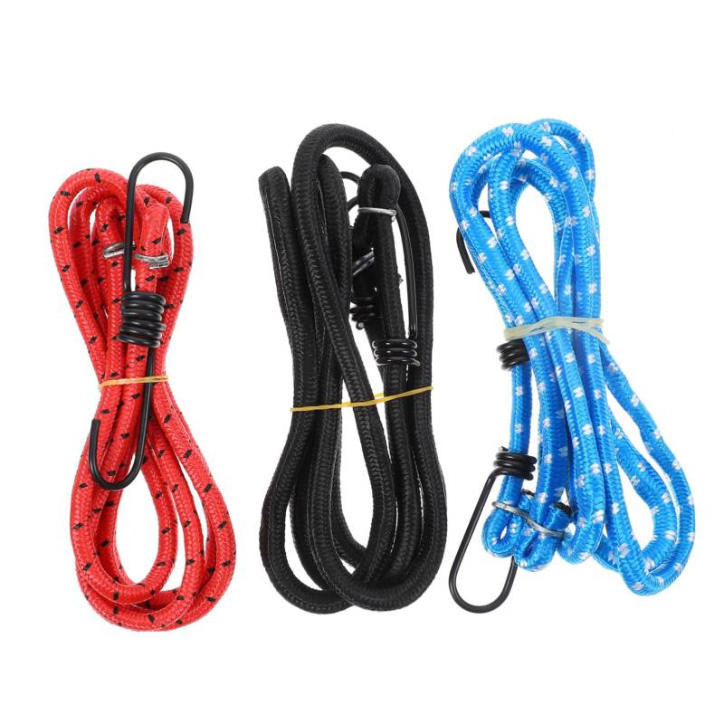Toyvian 3Stücke Gepäckbindungsgurt Teiliges Elastische Bungee mit Haken für Sichere Lastenbefestigung für Anhänger Wohnmobile und Dachträger von Toyvian