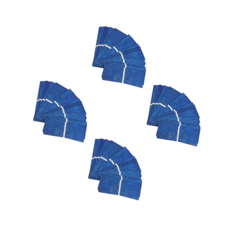 Toyvian 4 Sätze Solarzelle Mini Sonnenkollektor Batterieladegerät Für Solarpanel Solar- Flexibles Solar Camping Solar Panel Solarladegerät Blue Polykristallin 100 Stück * 4 von Toyvian