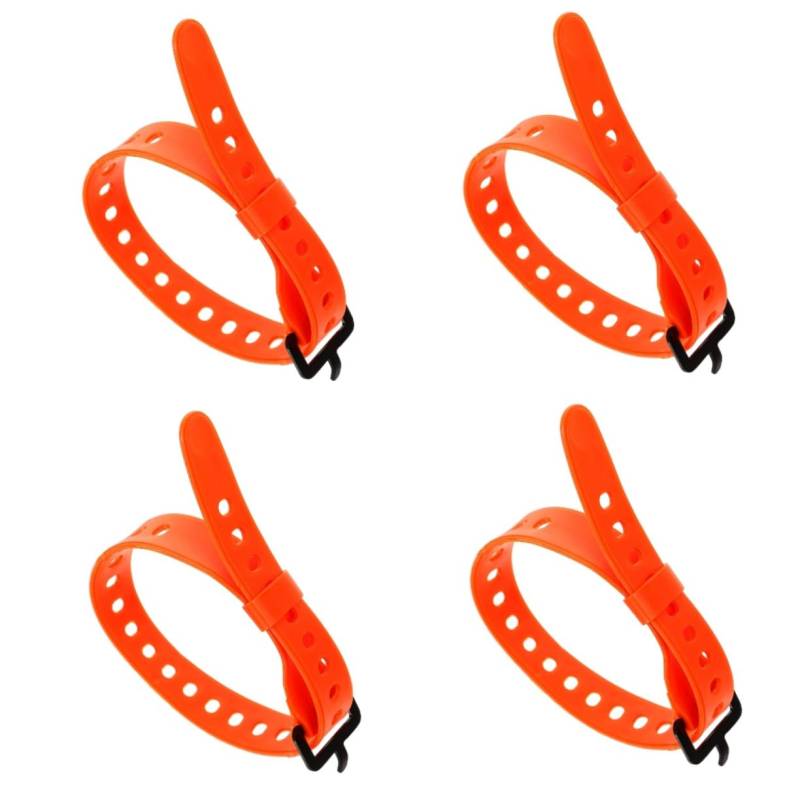 Toyvian 4 Stück Multifunktionsgurte Motorrad-Lastengurt elastische Gepäckgurte Gepäckgürtel Outdoor-Gepäckgurte Koffergurt gummiseil Gummibänder Spanngurt aus Gummi Gepäck Packband Orange von Toyvian