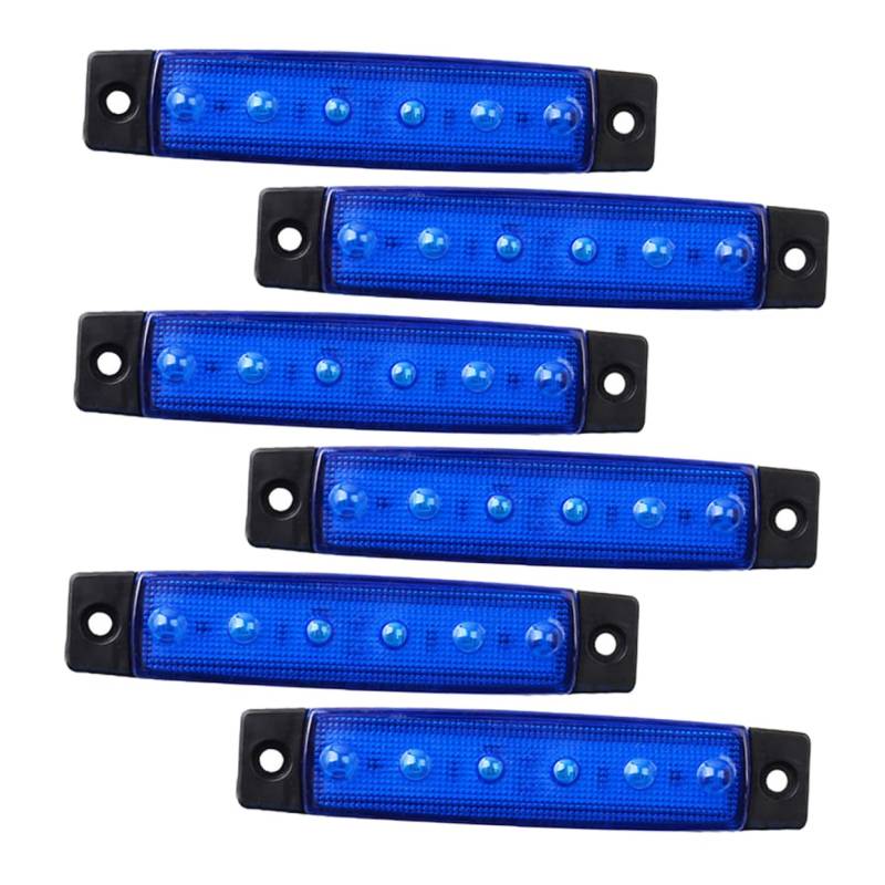 Toyvian 6 Stück 6 Wasserdichte Bootsbeleuchtung Led Bootslichter Im Inneren Bootsinnenbeleuchtung Navigationslicht Für Boote Schiffslichter Tauchfähig Marineleuchten Für Boote Abs Blue von Toyvian