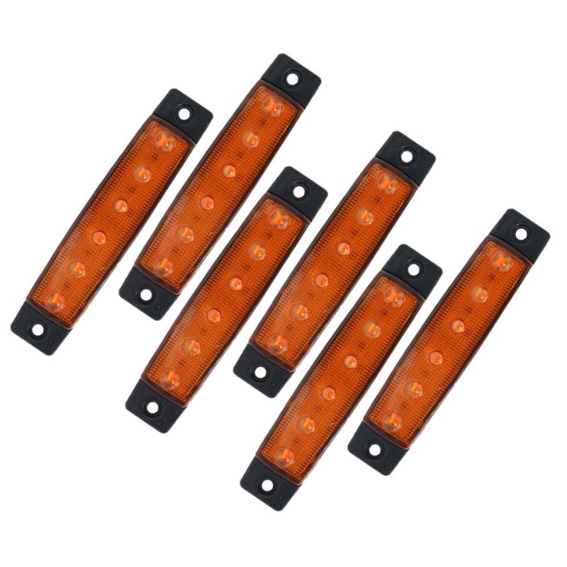 Toyvian 6 Stück 6 Wasserdichte Bootslichter Boote Navigation Segelboot Decklampen Höflichkeit LED Pontonbootlichter Ausgewählte Bootsinnenbeleuchtung Marinebootlichter Bootszubehör Abs von Toyvian