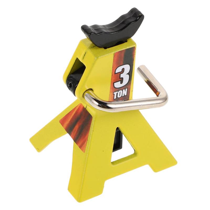 Toyvian Simulations-kletterauto Werkzeug Wagenheber Mini-Jack-Lift Feuer-Hattie-buchsen Schraubheber Steht Stützfuß Autokletterständer Yellow Metall von Toyvian