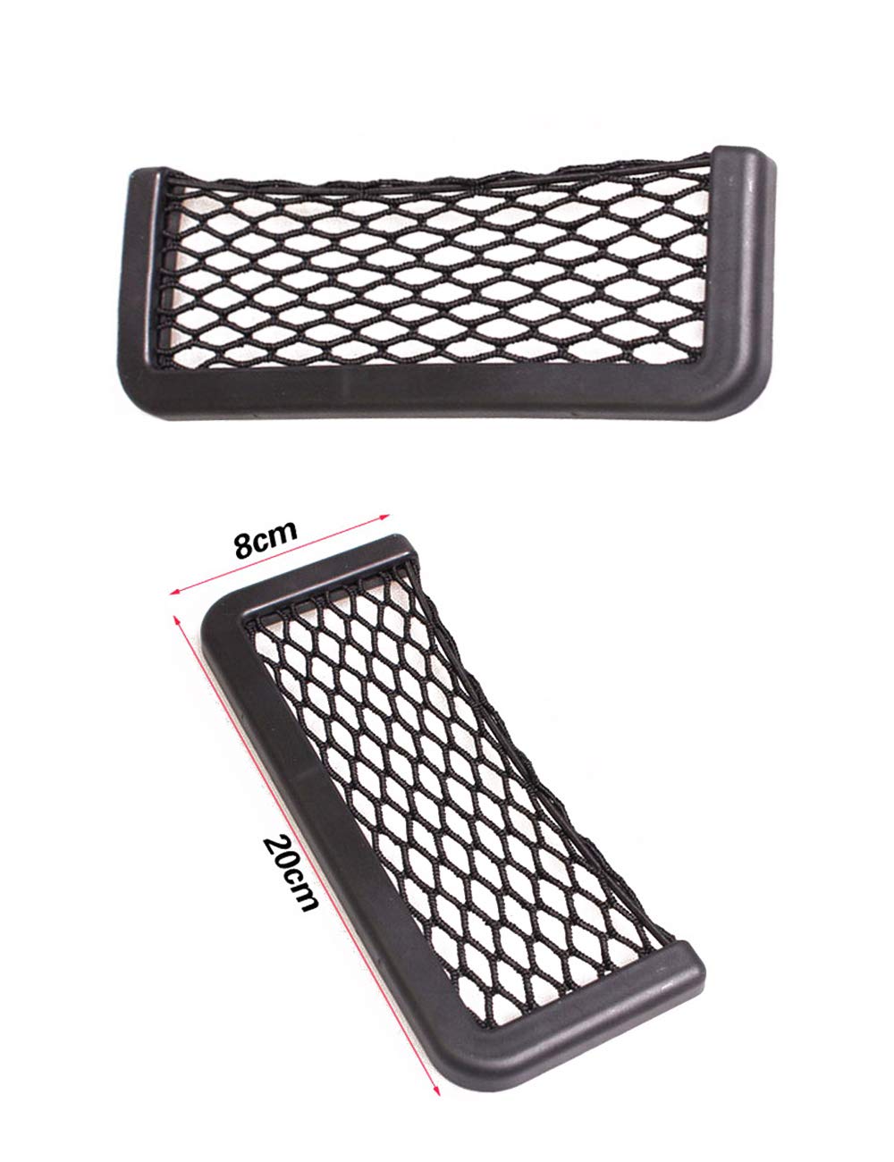 Car Trunk Storage Net, 2 Pack 20 cm/7.87in X 8 cm/3.14in Black Magic selbstklebend Ablagenetz Elastic String Netz Mesh-Tasche für Handy Geldbörse Schlüssel Kleine Dinge Car Trunk Storage Net, 2 Pack 20 cm/7.87in X 8 cm/3.14in Black Magic selbstklebend Ablagenetz Elastic String Netz Mesh-Tasche für Handy Geldbörse Schlüssel Kleine Dinge von Toyyevr