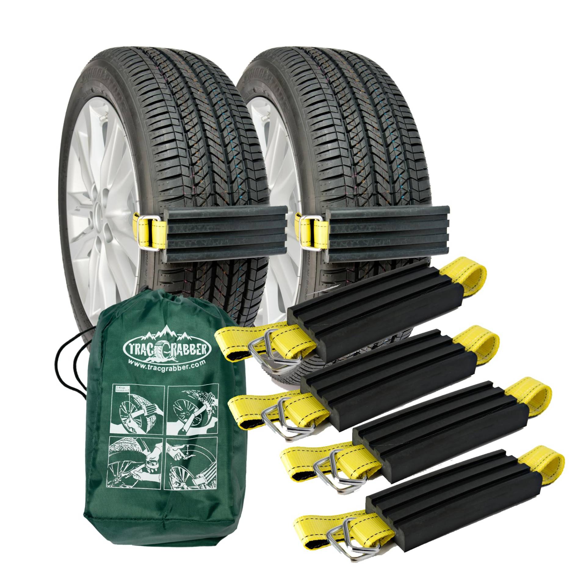 Trac-Grabber Traktionslösung für LKW und SUVs, Set von 4 Blöcken und Riemen, Set von 4 Blöcken und Riemen Trac-Grabber Traktionslösung für LKW und SUVs, Set von 4 Blöcken und Riemen, Set von 4 Blöcken und Riemen von Trac-Grabber