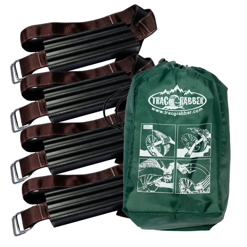 trac-grabber – Die "Get lösen" Traction Lösung für LKW/SUV 's XL – Kette oder Schnee Reifen Alternative (Set von 4 Blöcke & Straps) von Trac-Grabber