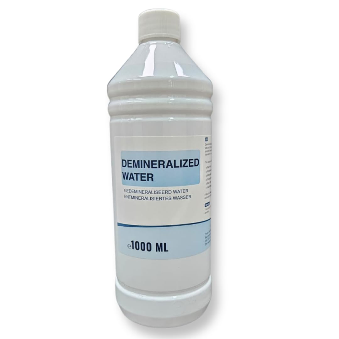 Reines - Demiwasser - Demineralisiertes Wasser - Osmosewasser - Akkusater - Bügelwasser - 1 Liter - 1000ml von Trade Chemicals Europe BV