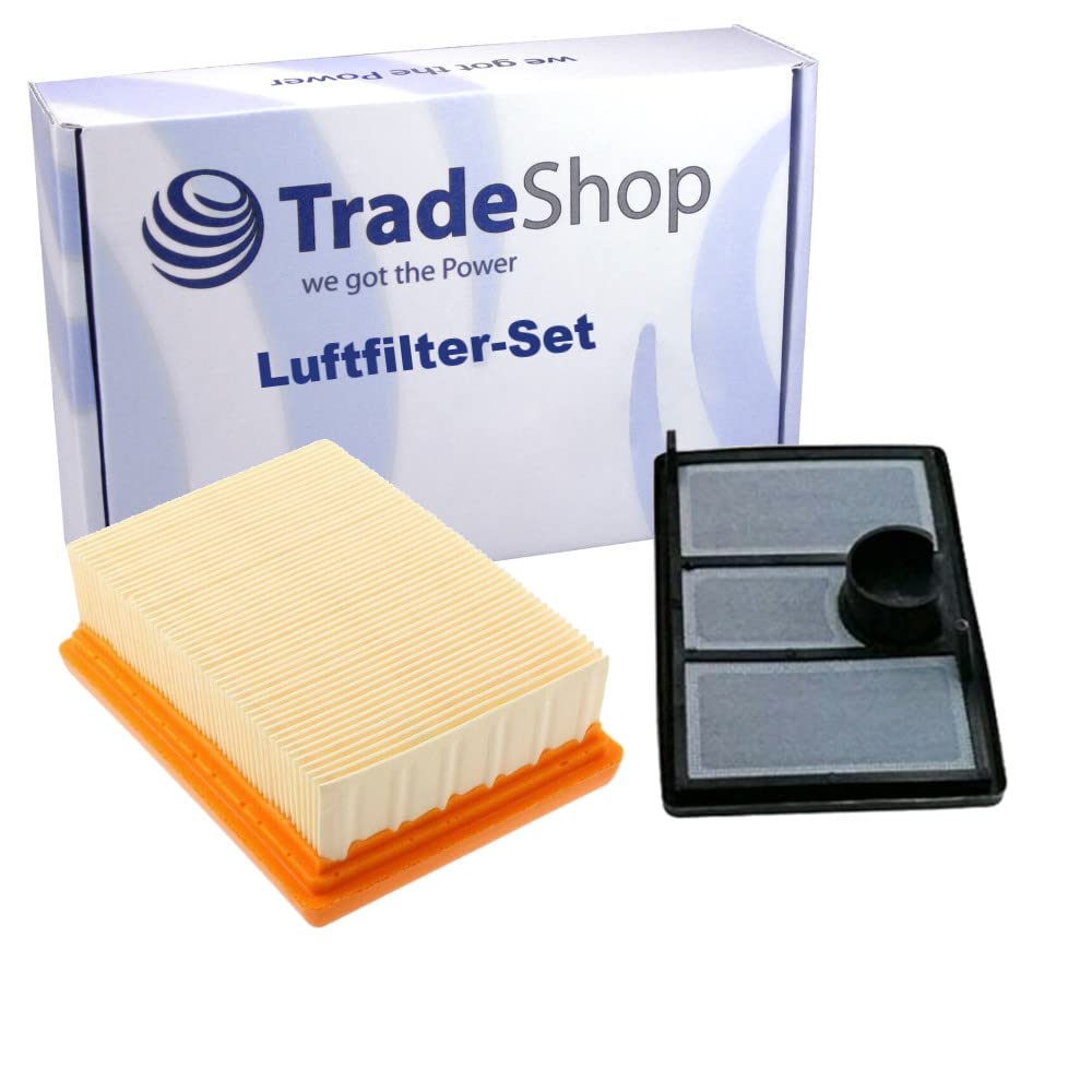 Trade-Shop 2in1 Set: Luftfilter + Zusatzfilter für Stihl TS 700, TS 800 ersetzt 4224-141-0300 4224-141-0300A 4224-140-1801 4224-007-1013 von Trade-Shop