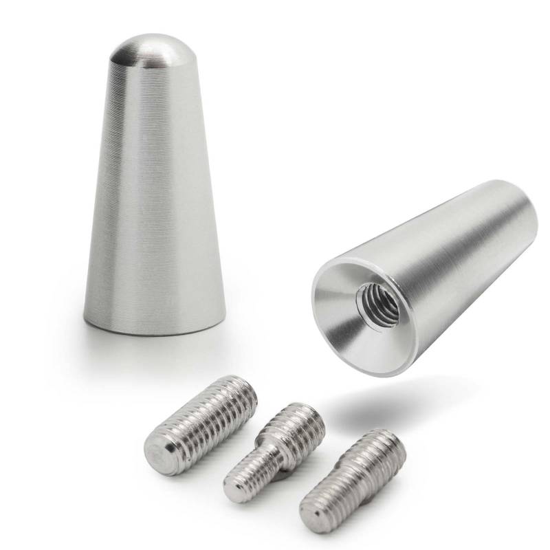 Premium ALU Mini 3cm Kurzstab Stab Antenne Auto Radio für viele Fahrzeuge von Tradefox GmbH