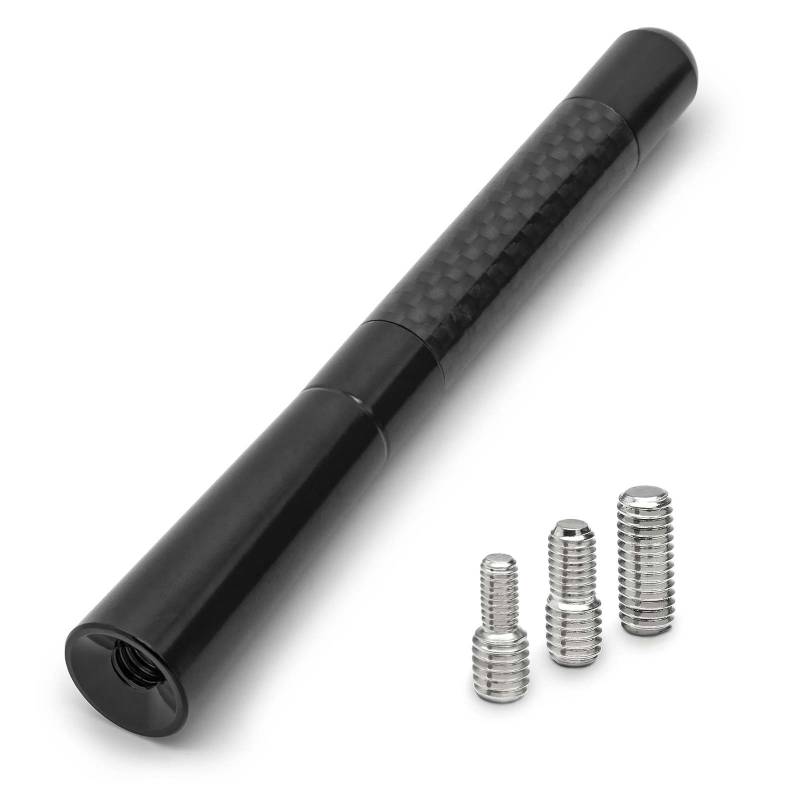 Premium Carbon Design 12cm Kurzstab Stab Antenne Auto Radio für viele Fahrzeuge von Tradefox GmbH