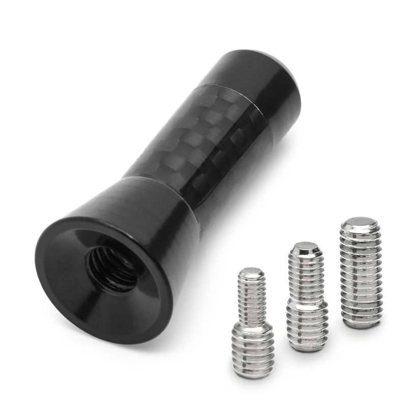 Premium Carbon Design Mini 3,5cm Kurzstab Stab Antenne Radio für viele Fahrzeuge von Tradefox GmbH