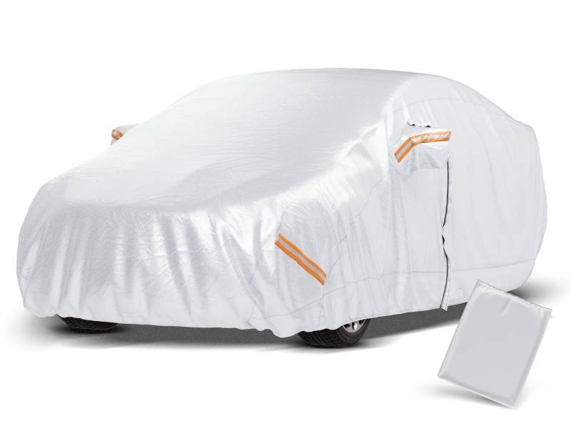 Trader Josch Autoabdeckung (530 x 200 x 150 cm) - Universal Auto Abdeckplane Winddicht, wasserdicht & staubdicht - Autogarage Abdeckung Winter - Autoplane von Trader Josch