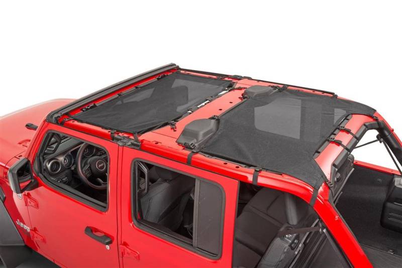 TrailFX MBT004 Bikini-Oberteil aus Netzstoff, zur Befestigung an Windschutzscheibe und Überrollbügel, Schwarz, 1 Stück von Trailfx