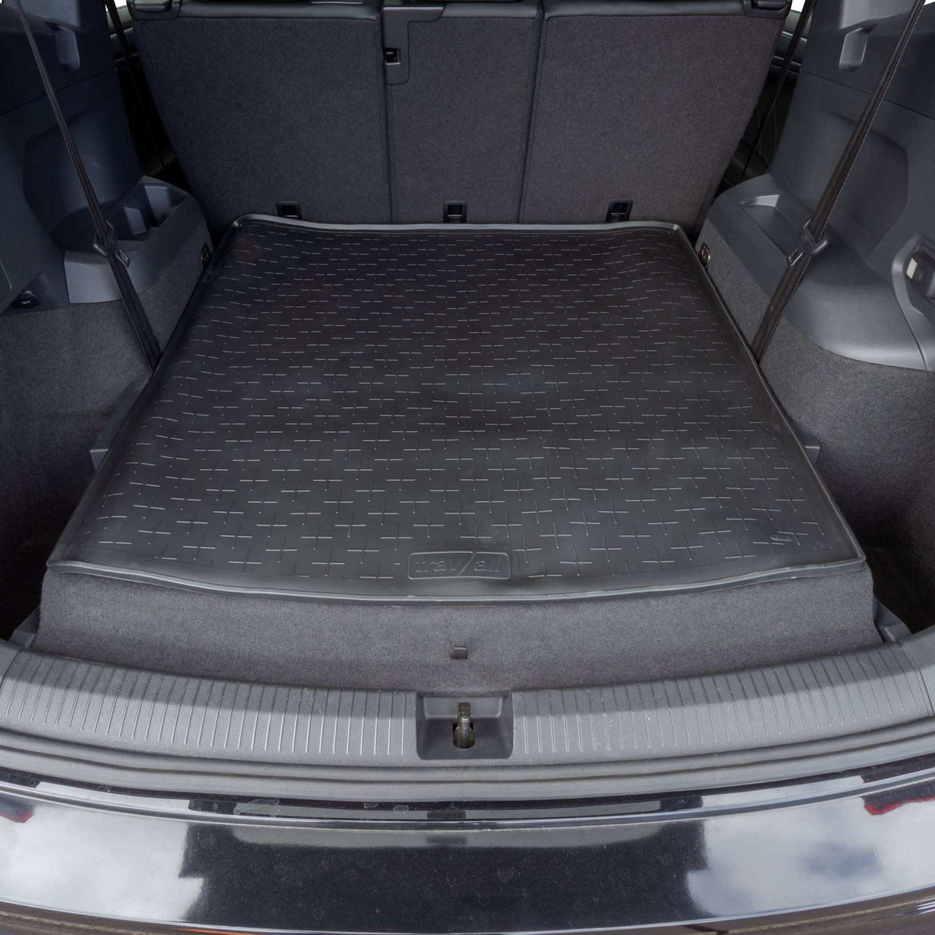Travall CargoMat Liner Kofferraumwanne Kompatibel Mit Volkswagen Tiguan Allspace 7 Sitzen (Ab 2017) TBM1190 - Maßgeschneiderte Gepäckraumeinlage mit Anti-Rutsch-Beschichtung von Travall