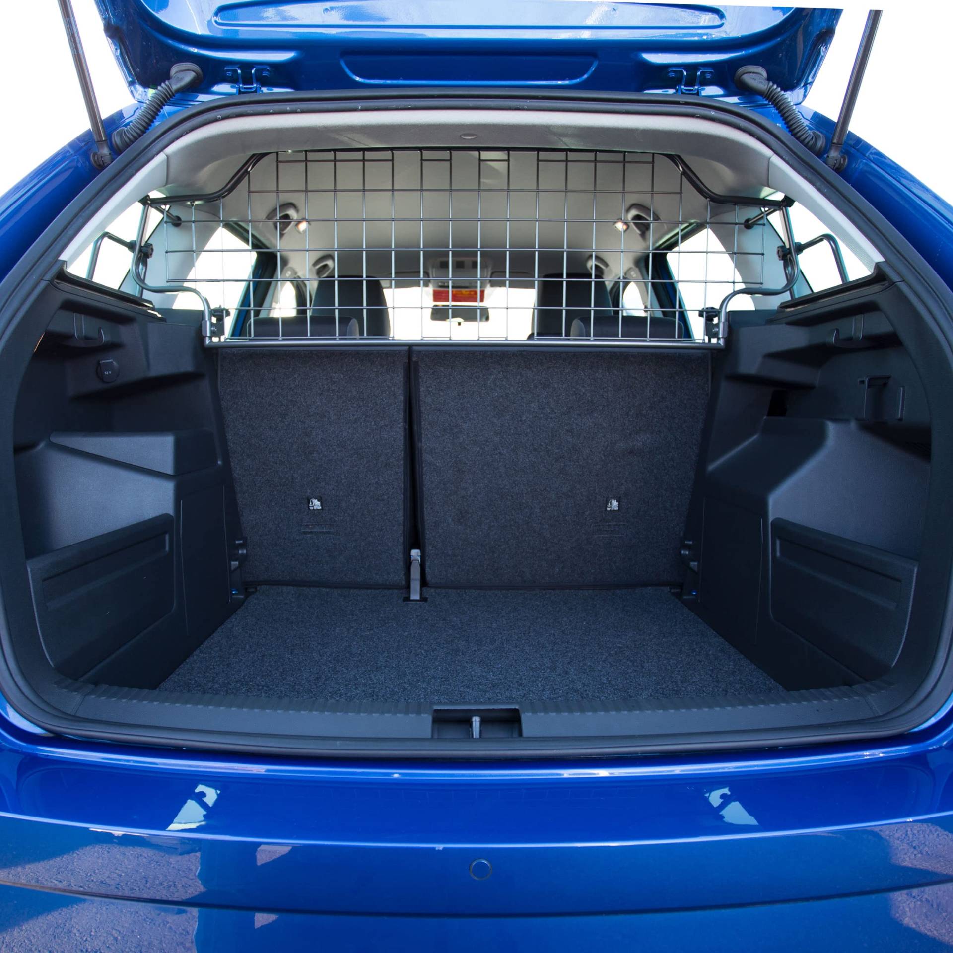 Travall Hundegitter kompatibel mit Skoda Fabia Estate (2014-2021) Fahrzeugspezifischer Kofferraumschutz Gepäckschutz Trenngitter Ladungsteiler Hochbelastbare Stahl Auto Haustierbarriere von Travall