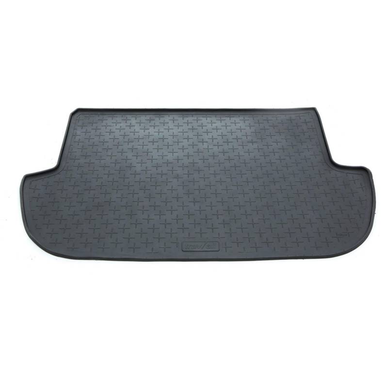 Travall Kofferraummatte Kompatibel mit Subaru Forester (2012-2018) Autospezifischer Kofferraumwanne Hundefreundlicher Kofferraumschutz wasserdichte Schwarze Gummi-Allwettermatten von Travall