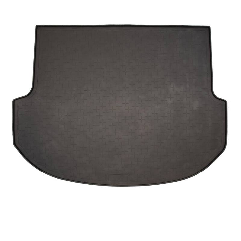 Travall Kofferraummatte Kompatibel mit Hyundai Santa Fe (2012-2016) Autospezifischer Kofferraumwanne Hundefreundlicher Kofferraumschutz wasserdichte Schwarze Gummi-Allwettermatten von Travall