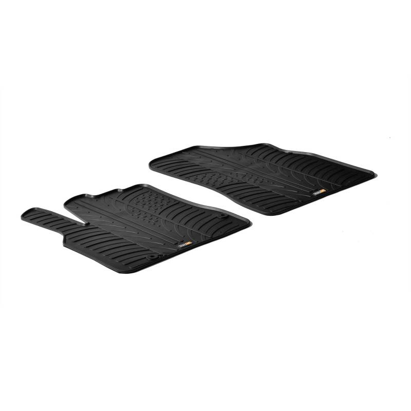 Travall Auto Gummimatten (4er Set) kompatibel mit Citroen Berlingo/Peugeot Partner (2008-2018) - Strapazierfähige Robuste Premium Auto Fußmatten Schwarz Pflegeleichte Gummifußmatten von Travall