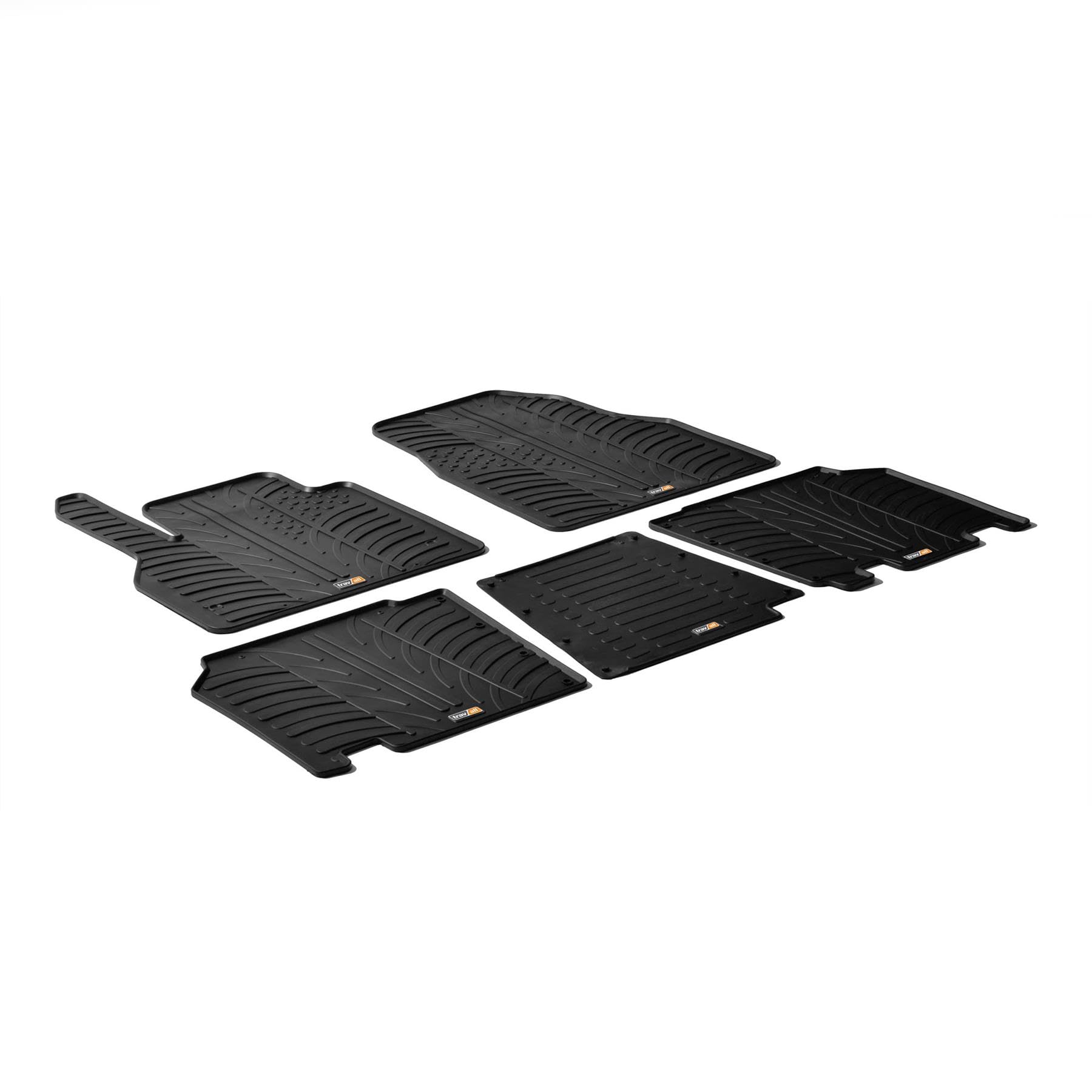 Travall Auto Gummimatten (4er Set) kompatibel mit Kangoo (2008-2021) Citan Tourer (2012-2021) (5 Stücke) - Strapazierfähige Robuste Premium Auto Fußmatten Schwarz Pflegeleichte Gummifußmatten Travall Auto Gummimatten (4er Set) kompatibel mit Kangoo (2008-2021) Citan Tourer (2012-2021) (5 Stücke) - Strapazierfähige Robuste Premium Auto Fußmatten Schwarz Pflegeleichte Gummifußmatten von Travall