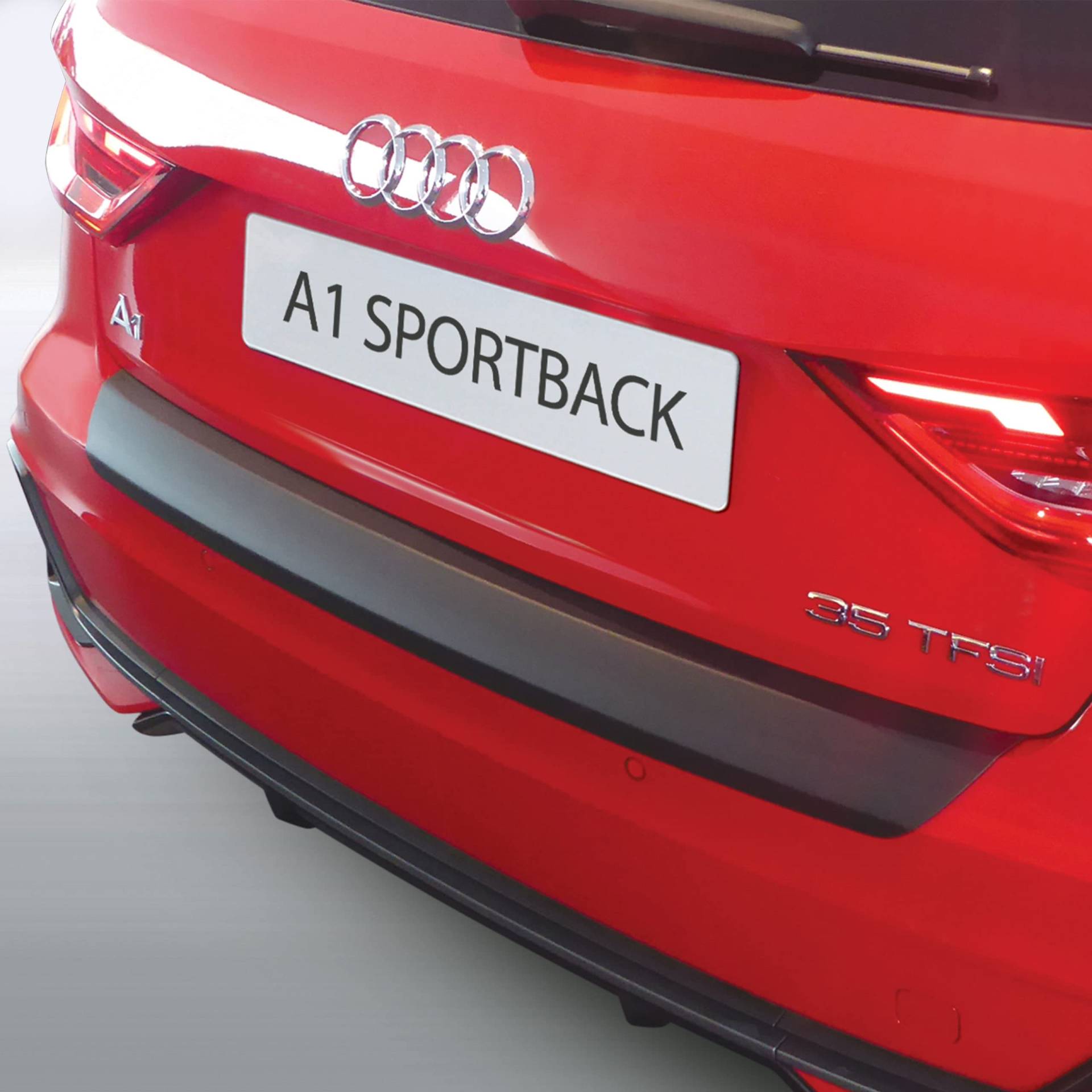 Travall Protector Stoßstangenschutz Kompatibel Mit Audi A1 Sportback S Line Ab 2018 TBP1157P – Maßgeschneiderter Ladekantenschutz aus Hochwertigem ABS-Kunststoff von Travall