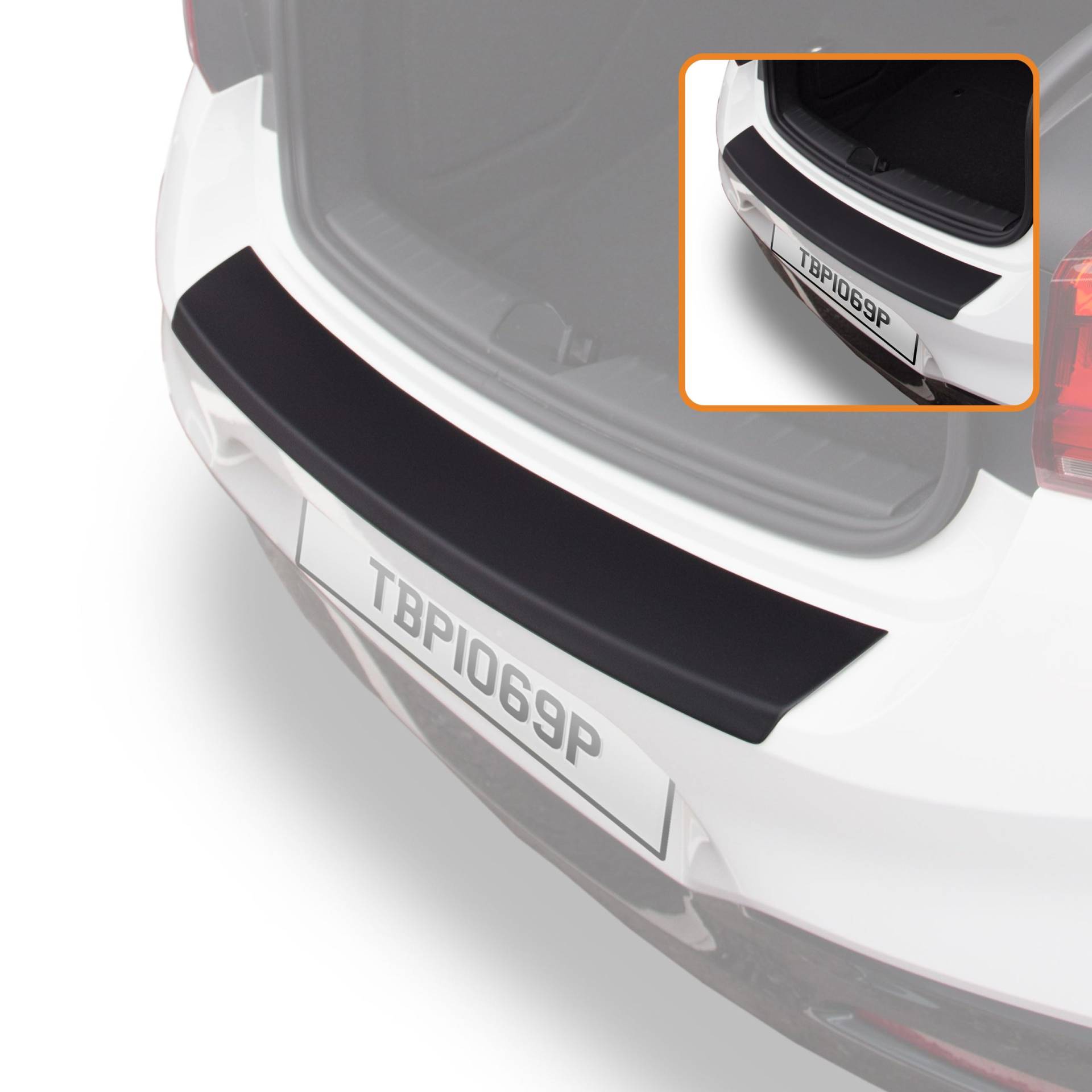 Travall Protector Stoßstangenschutz Kompatibel Mit BMW 1er Fließheck 2015-2019 TBP1069P – Maßgeschneiderter Ladekantenschutz aus Hochwertigem ABS-Kunststoff von Travall