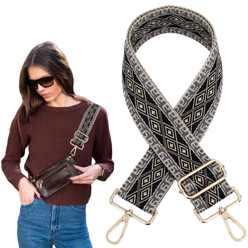 Traziewell Gurt für Handtasche Breiter Verstellbarer Ersatz Taschengurt mit Metall Drehhaken Weicher Taschengurt Gürtel Messenger Bag Veränderbarer Schultergurt für Umhängetasche Damen Gurt 1613 von Traziewell