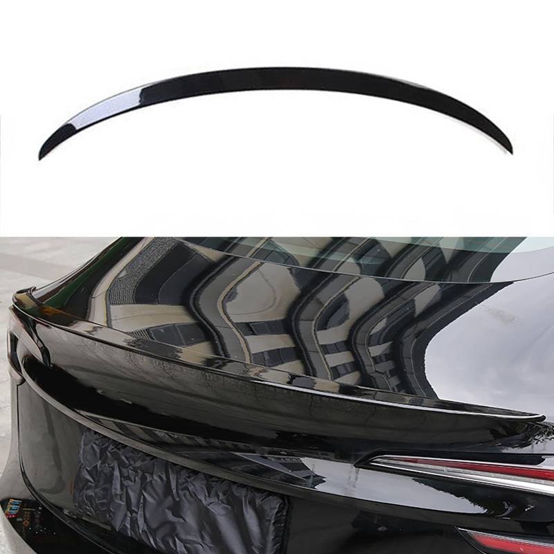 Treesiche Spoiler Model Y 2020-2024 Heckspoiler Flügel Lippe,Carbonfaser Spoiler Heckflügel Für Tesla Model Y Spoiler Carbon(Glänzendes Schwarz) von Treesiche