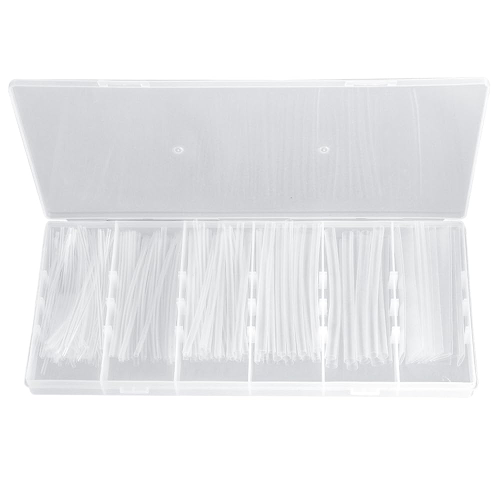 Treki 150 Stück 100mm Transparent Schrumpfschlauch Sortiment Ø 1,5mm 2,5mm 3mm 5mm 6mm 10mm Heat Shrink Tubing, 2:1 Schrumpfverhältnis Schrumpfschläuche Schrumpfmuffe Schrumpfrohr für Kabel Treki 150 Stück 100mm Transparent Schrumpfschlauch Sortiment Ø 1,5mm 2,5mm 3mm 5mm 6mm 10mm Heat Shrink Tubing, 2:1 Schrumpfverhältnis Schrumpfschläuche Schrumpfmuffe Schrumpfrohr für Kabel von Treki