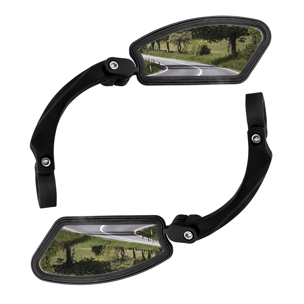 Treki 2 Stück Klappbar Fahrradspiegel Rechts und Links 360° Verstellbar Fahrrad Rückspiegel für Lenker 2-2,4 cm, Fahrradlenker Spiegel Drehbar Seitenspiegel für Rennrad E-Bike Mountainbike Zubehör Treki 2 Stück Klappbar Fahrradspiegel Rechts und Links 360° Verstellbar Fahrrad Rückspiegel für Lenker 2-2,4 cm, Fahrradlenker Spiegel Drehbar Seitenspiegel für Rennrad E-Bike Mountainbike Zubehör von Treki