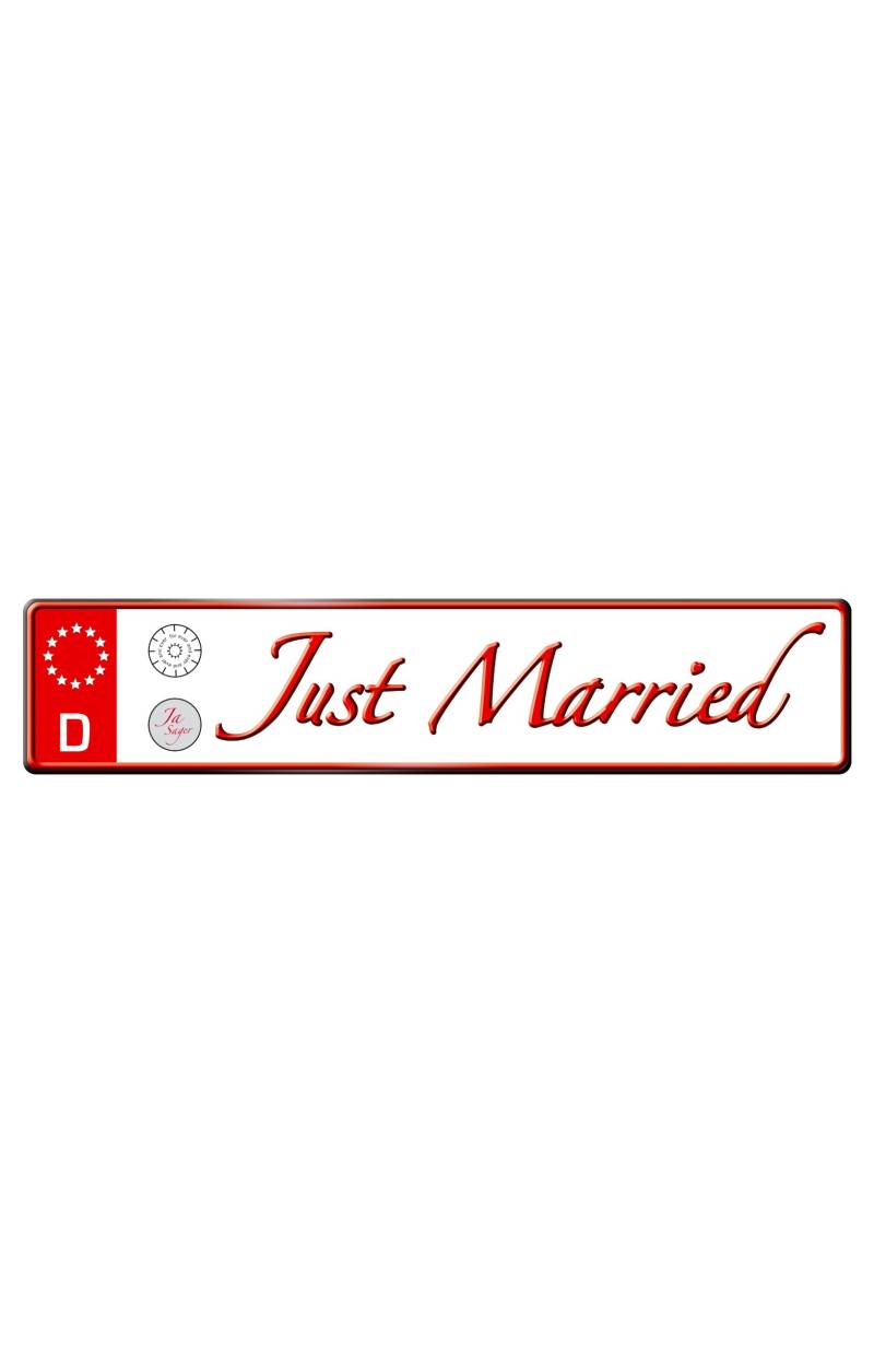 Trend Import 10625400 Just Married Autokennzeichen von TREND IMPORT