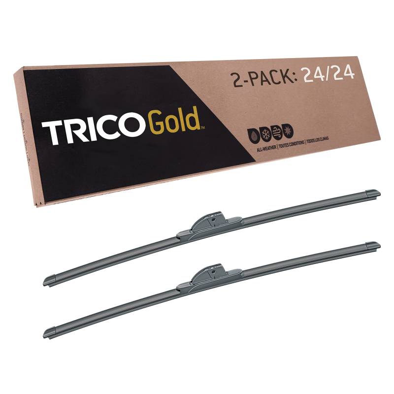 TRICO Gold 24 Zoll 2 Stück Auto Ersatz Windschutzscheibe Wischerblätter für My Car (18-2424) von Trico