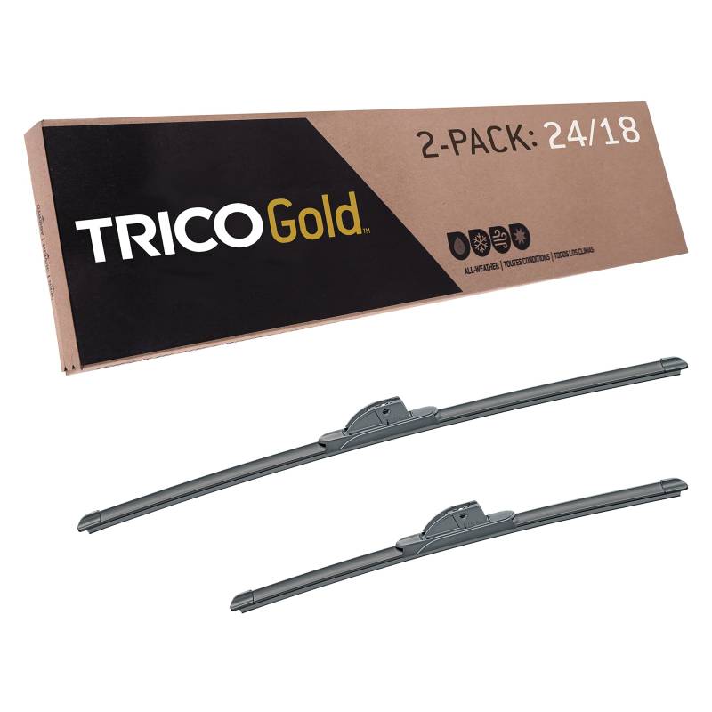 TRICO Gold 24 & 18 Zoll 2 Stück Auto Ersatz Windschutzscheibe Wischerblätter für My Car (18-2418) von Trico