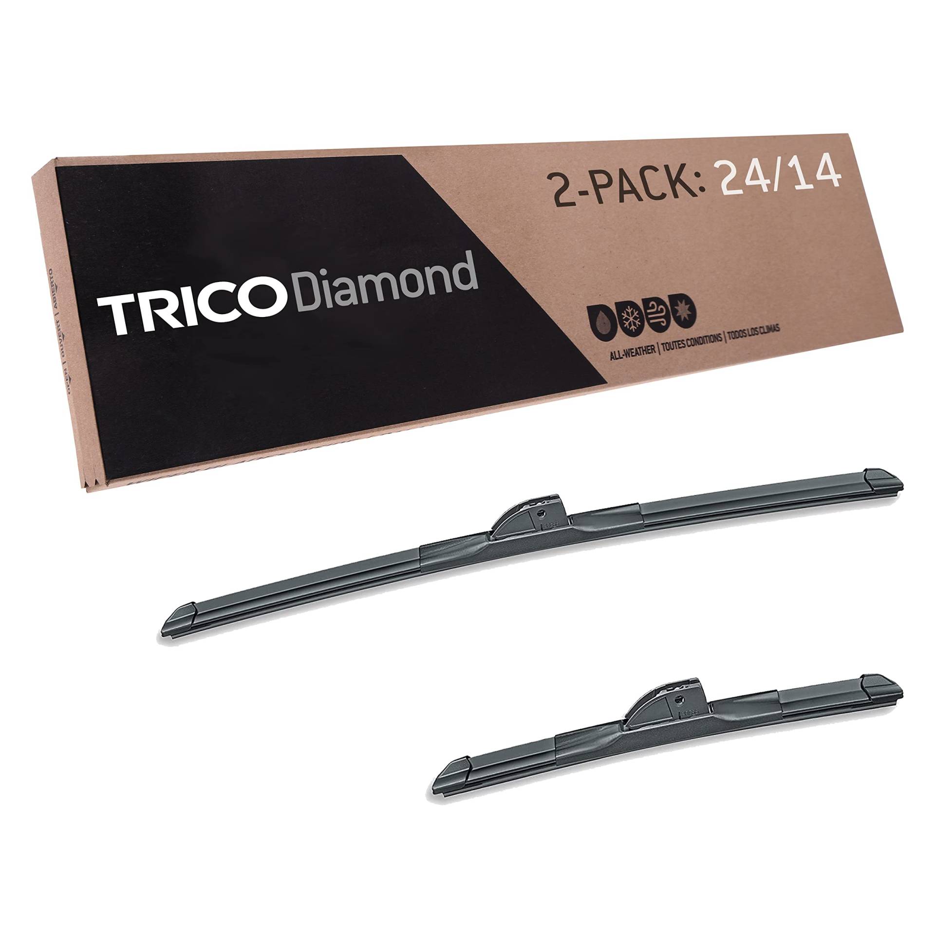 TRICO Platinum 25-2414 Ersatz-Scheibenwischerblätter für My Car (24 Zoll und 35,6 cm), 2 Stück von Trico
